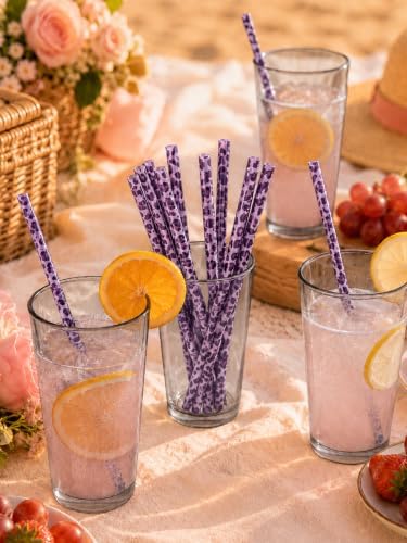 10 Pcs Reusable Leopard Straws Drinking Straw - Image 5