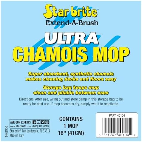 STAR BRITE Ultra Chamois Mop & Bag, Premium Head - Image 2