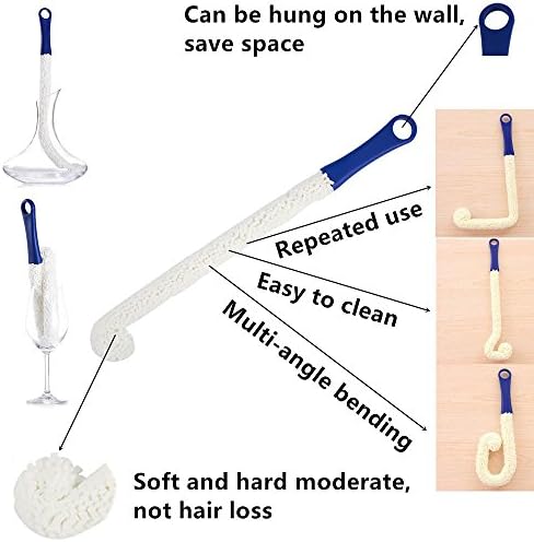 LJDJ Bottle Cleaning Brush 2 Pack, Flexible Scourer - Image 3