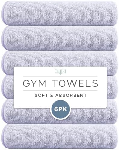 S&T INC. Microfiber Gym Towels, 6 Pack by STINC