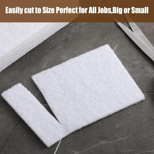 Hoolerry White Scrub Pads Non Scratch Multi Surface, 4 X 6 Inch - Image 4