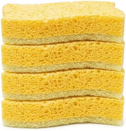 Natural Cellulose Dish Sponges for Kitchen, Non-Scratch Scrub Sponge by Unknown
