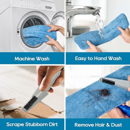 HONOVA 17.5" Microfiber Mop for Floor Cleaning - Image 5