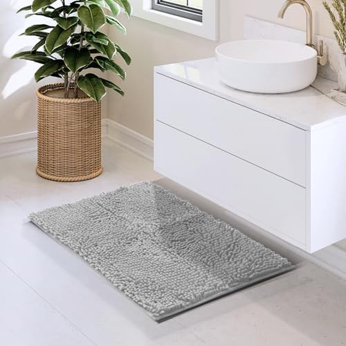 Hearth & Harbor Bathroom Rugs, Chenille Bath Mat - Image 2