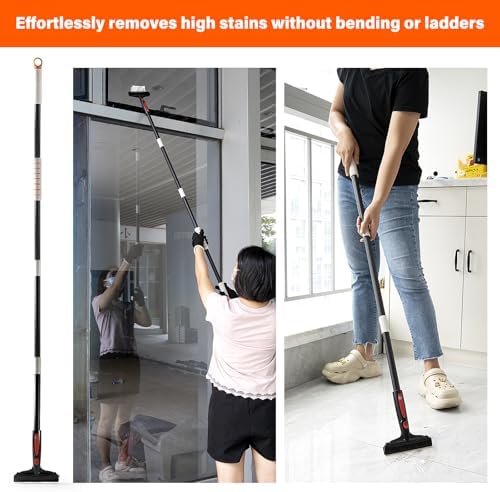 Gomake Extendable Floor Scraper Heavy Duty 6" Wide Razor Blade Scraper Tool - Image 5