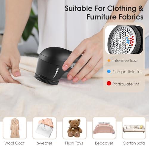 Fabric Shaver, Rechargeable Sweater Shaver, Lint Shaver - Image 5
