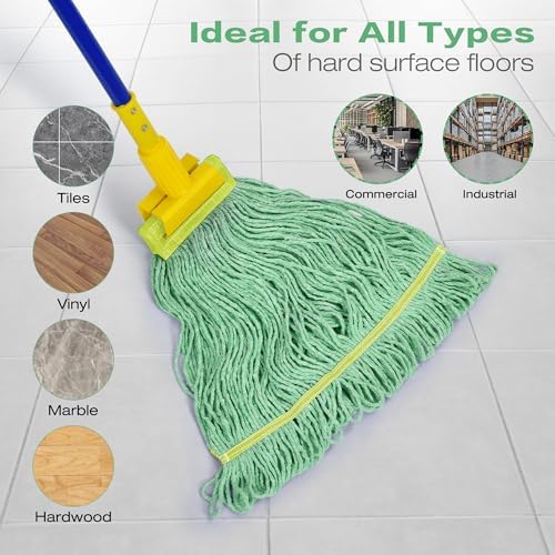 Matthew Cleaning 3Pcs 5'' Headband White&Orange&Green 24Oz Commercial String - Image 3