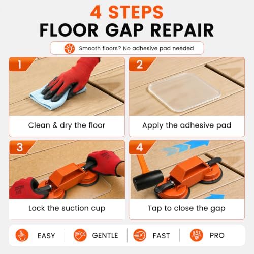 Floor Gap Fixer Tool Double Suction Cup Floor Repair Markers Kit 12PCS - Image 6