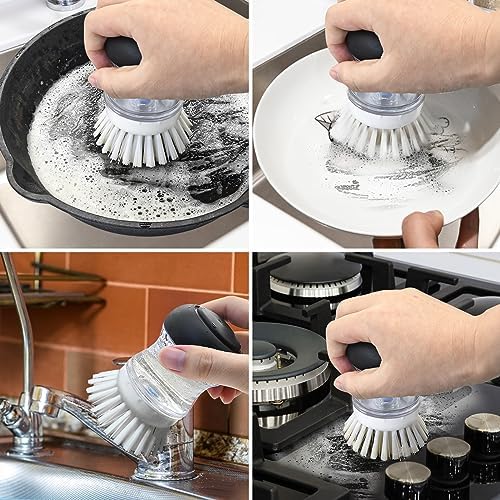 4 Pack Palm Brush Refills for OXO Soap Dispensing Palm Brush - Image 4