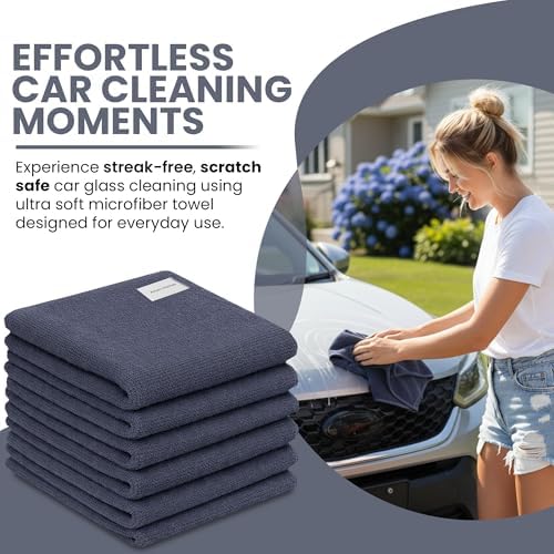 Ameri-Homes Premium Microfiber Cleaning Cloths 12 x 12 Inches, 400 GSM - Image 4