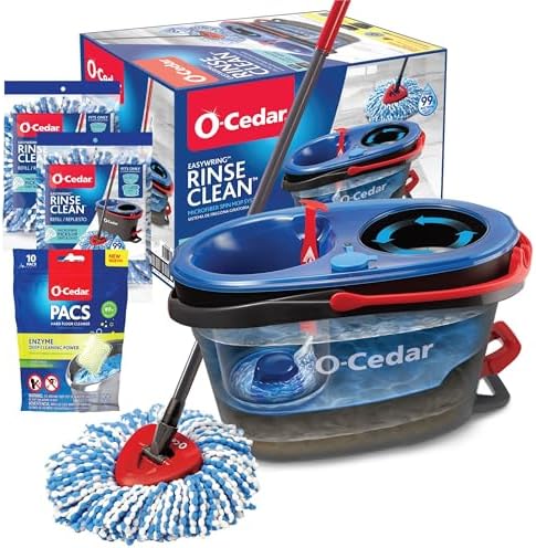 O-Cedar EasyWring RinseClean Microfiber Spin Mop & Bucket Floor Cleaning System by Unknown