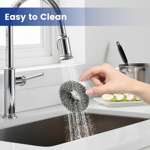 5Pcs Steel Wool Scrubber with Handle - Image 5