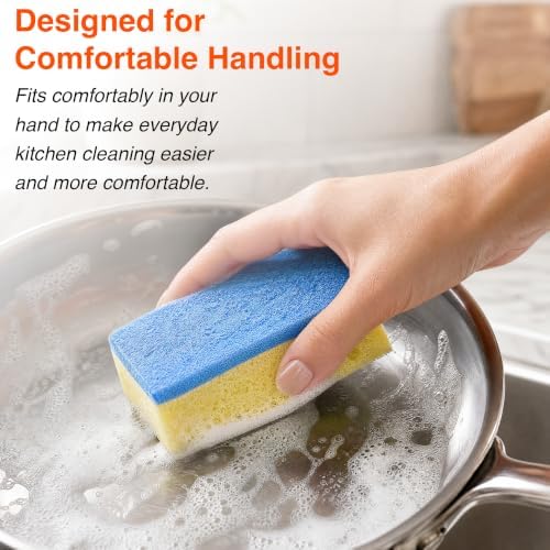 Macromax Bubble Sponge 30 Pack, Heavy Duty Kitchen Scrub Pads - Image 4
