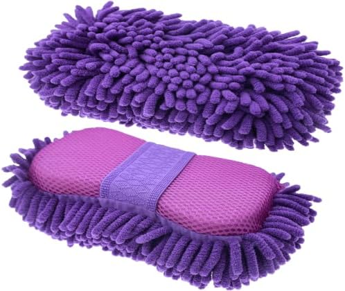 Scratch Free Chenille Microfiber Wash Mitt Car Wash Sponge by Unknown