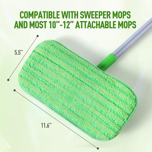 6 Pack Reusable Mop Pads for Swiffer Sweeper and WetJet Mops - Image 6