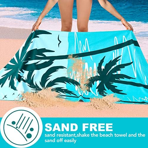2 Pack Microfiber Beach Towel, Oversized Microfiber Pool Towel 75”x 35” - Image 2