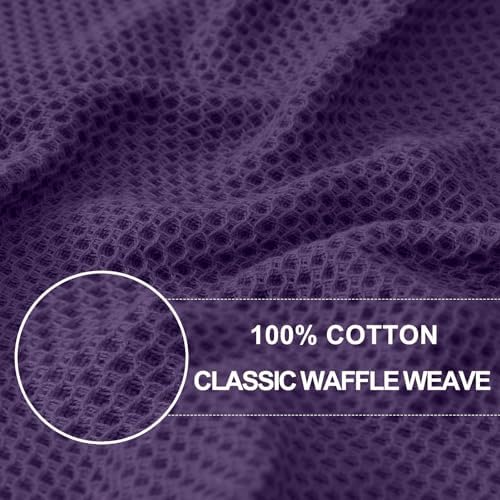 Homaxy 100% Cotton Waffle Weave Kitchen Dish Cloths 8-Pack - Image 2