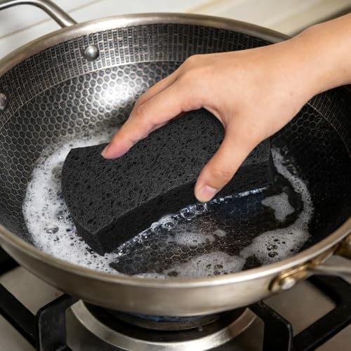 6 Pack Non-Scratch Cellulose Scrub Sponge, Cellulose Sponges, Heavy Duty - Image 3