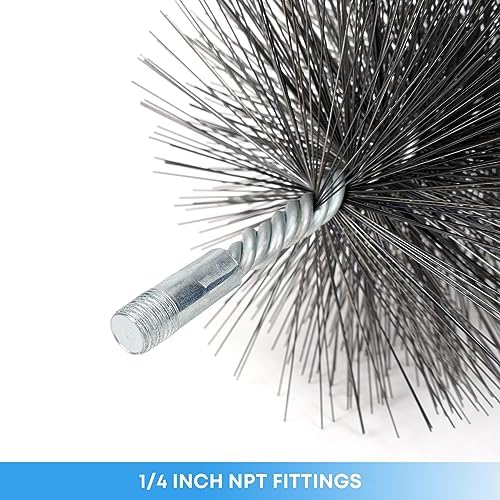 Stanbroil 8 Inch Round Steel Chimney Cleaning Brush - Image 5