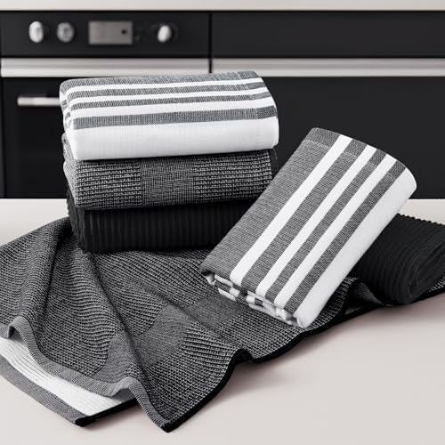 Homaxy Cotton 380 GSM Premium Kitchen Towels, 12 Pack - Image 5