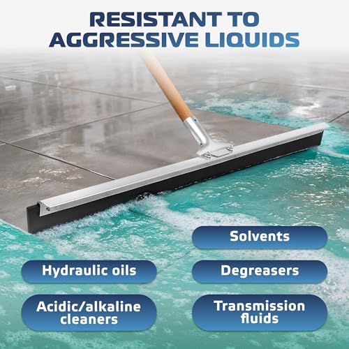 DSV Standard Garage Floor Squeegee 36’’, Neoprene Blade Asphalt Squeegee - Image 3