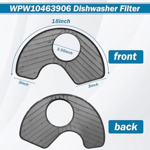 WPW10463906 Dishwasher Screen Filter Replacement - Image 2
