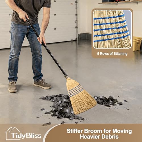 TidyBliss Corn Broom Heavy Duty - Image 2
