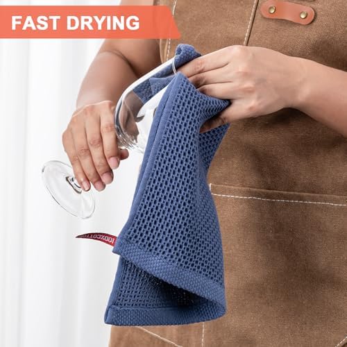 Kitchen Towels 8-Pack Kitchen Dish Cloths, 100% Cotton, 12x12 In - Image 4