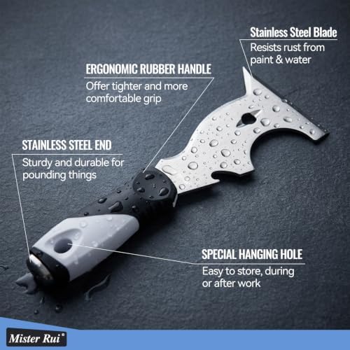 Mister Rui 10-in-1 Putty Knife, Hammer End - Image 2
