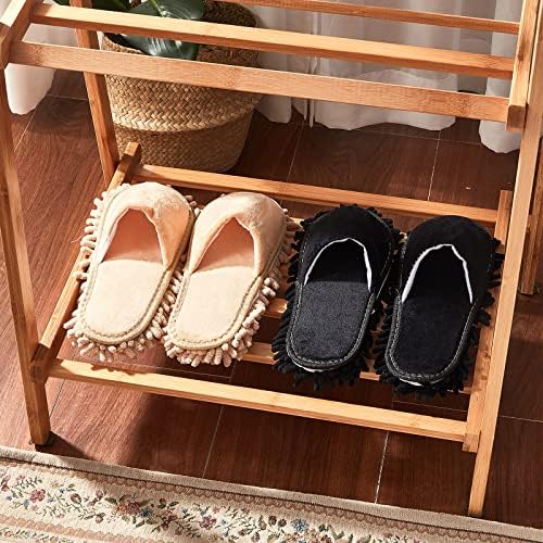 Jecery 2 Pairs Microfiber Cleaning Mop Slippers - Image 2