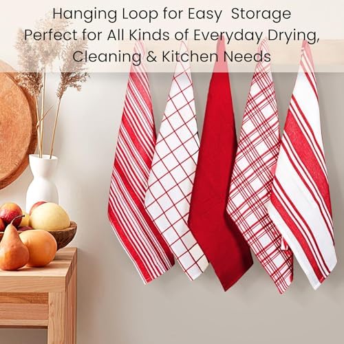 Cotton Clinic Kitchen Dish Tea Towels, 16x28 Inch - Image 5