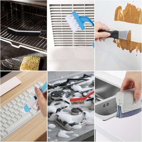 17Pcs Window Track Cleaner Door Tracks Groove Crevice Cleaning Brushes Tools - Image 7