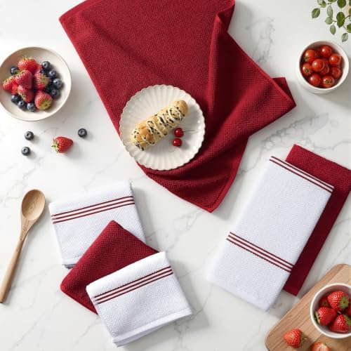 Homaxy Dual Design Cotton Kitchen Towels - Image 6
