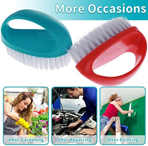 Cobee 2 Pack Hand Nail Brush for Cleaning Fingernails Durable Stiff Bristle - Image 4