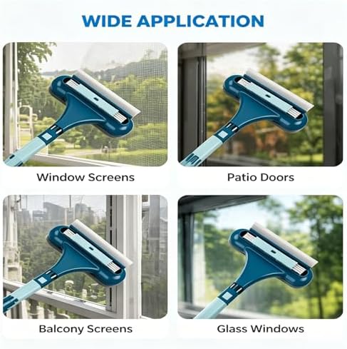Upgrade Window Screen Cleaner, 2 in 1 Detachable Window Cleaning Brush - Image 2
