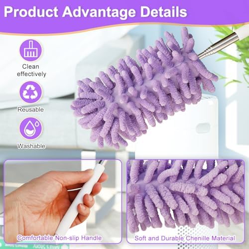 2Pcs Mini Duster for Cleaning, Microfiber Duster - Image 3