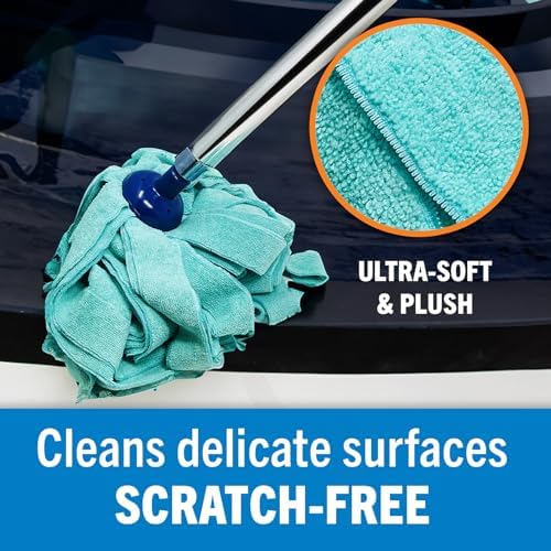 Screw On Microfiber Mop Head Replacement Refill, Ultra-Absorbent Microfiber - Image 4