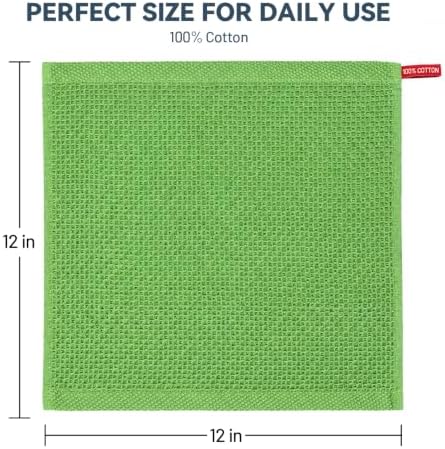 Egles 6 Pack Kitchen Dishcloths 100% Cotton, 13 x 13 Inch - Image 2