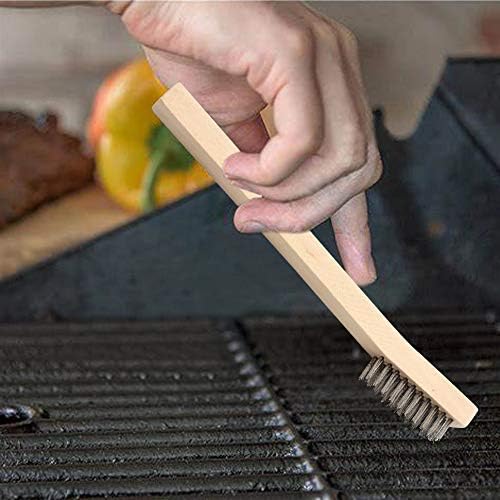 MAXMAN Wire Brush Set 12Pcs, Small Detailing Brushes, - Image 6