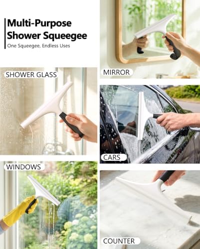 10 Inch Shower Squeegee for Shower Glass Doors - Image 4