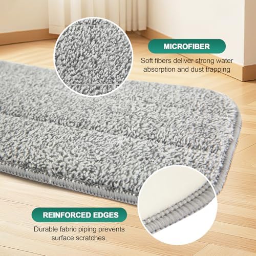 8 Pack Microfiber Spray Mop Replacement Pads - Image 2