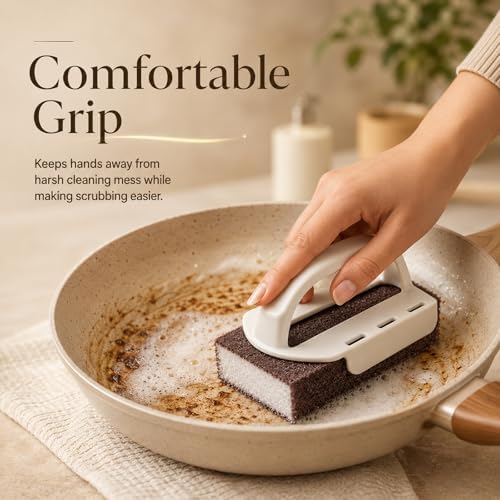 Magic Emery Cleaning Sponges, Nano Carborundum Sponge, Scrub Pad Pot Scrubber - Image 6