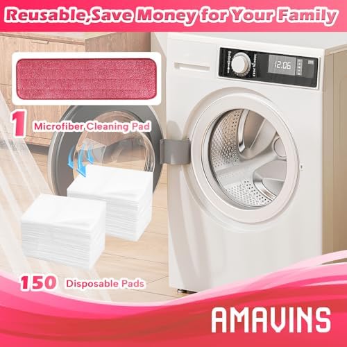 AmaVins 3 Pack Microfiber Cleaning Pads, Reusable Microfiber Mop Pads - Image 5