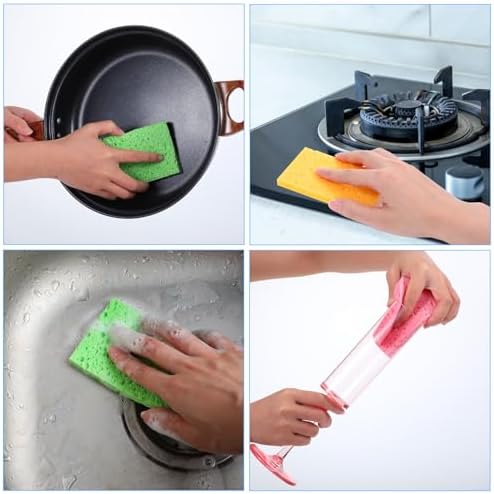 200pcs Kitchen Sponges Bulk Natural Sponges - Image 6