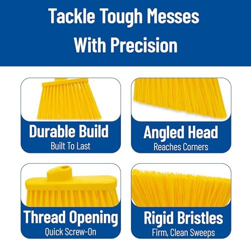 SPARTA Sweeper Broom – 12 Inch Angled Outdoor Broom Head - Image 5