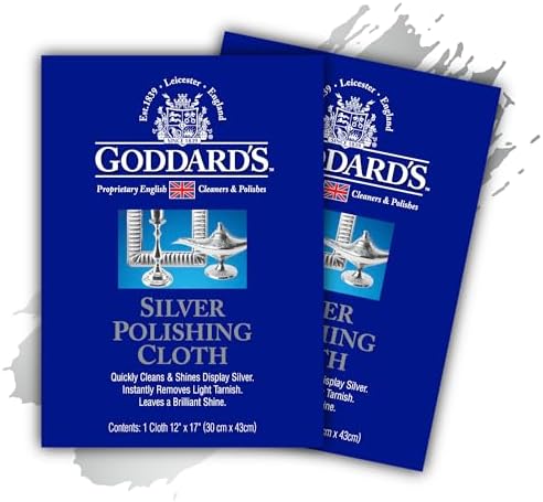 Goddard's Silver Polishing Cloth, 2 Pack by GoddardsCleanersandPolishes