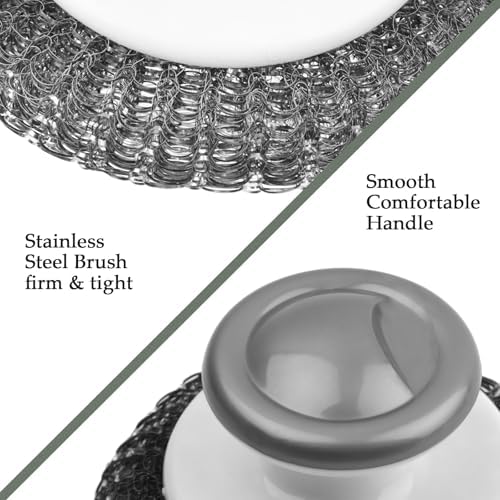 2 Pack Stainless Steel Wool Scrubber, Scrubbing Scouring Pad, Steel Wool - Image 4