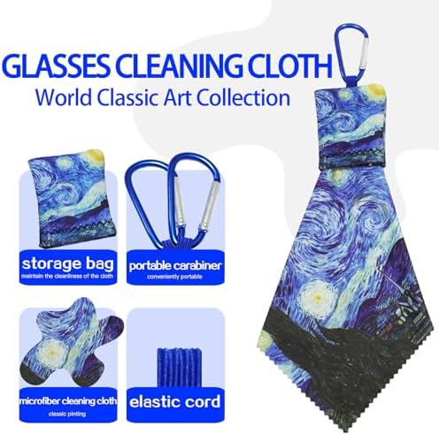 4 Pack Microfiber Glasses Cleaning Cloth, Lint Scratch Resistant Lens Cloth - Image 3