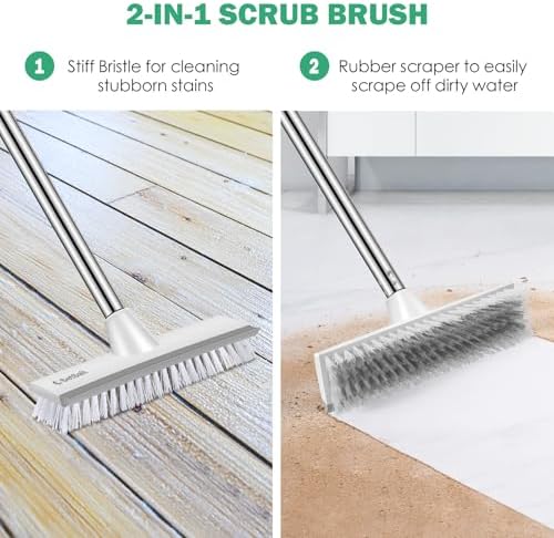SetSail 12-in Wide Floor Scrub Brush - Image 4