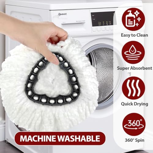 6 Heads + 1 Base Spin Mop Replacement Head - Image 6